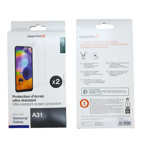 Film Protection ESSENTIELB 2 Pièces pour Samsung Galaxy