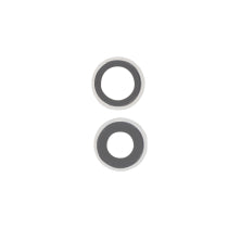 Lentille Caméra Arrière avec Contour iPhone (Blanc)