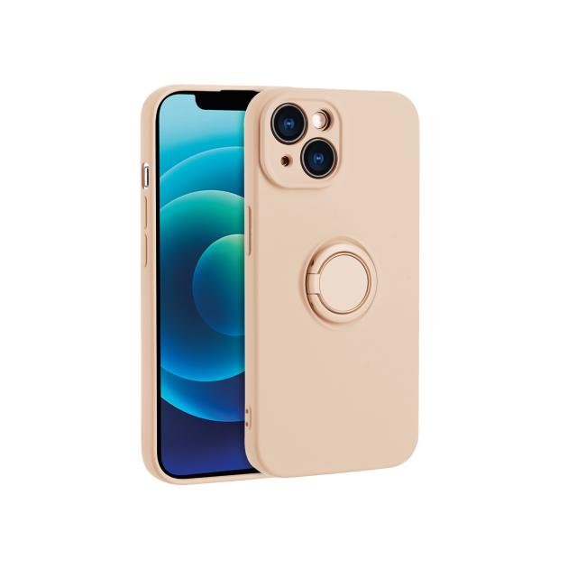 Coque Finger Grip Saumon iPhone