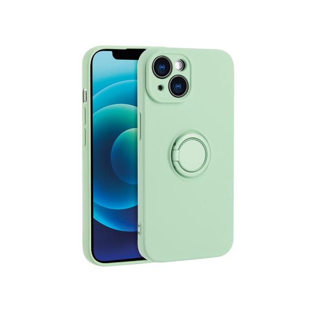 Coque Finger Grip Vert Pastel iPhone