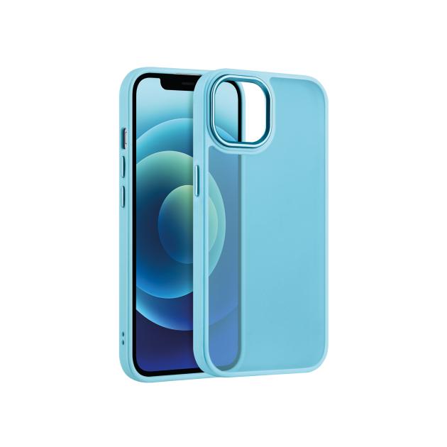 Coque Satin Matte Bleu Dragée iPhone