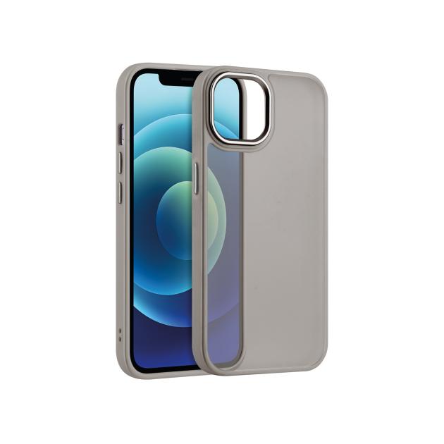 Coque Satin Matte iPhone Titane Gris