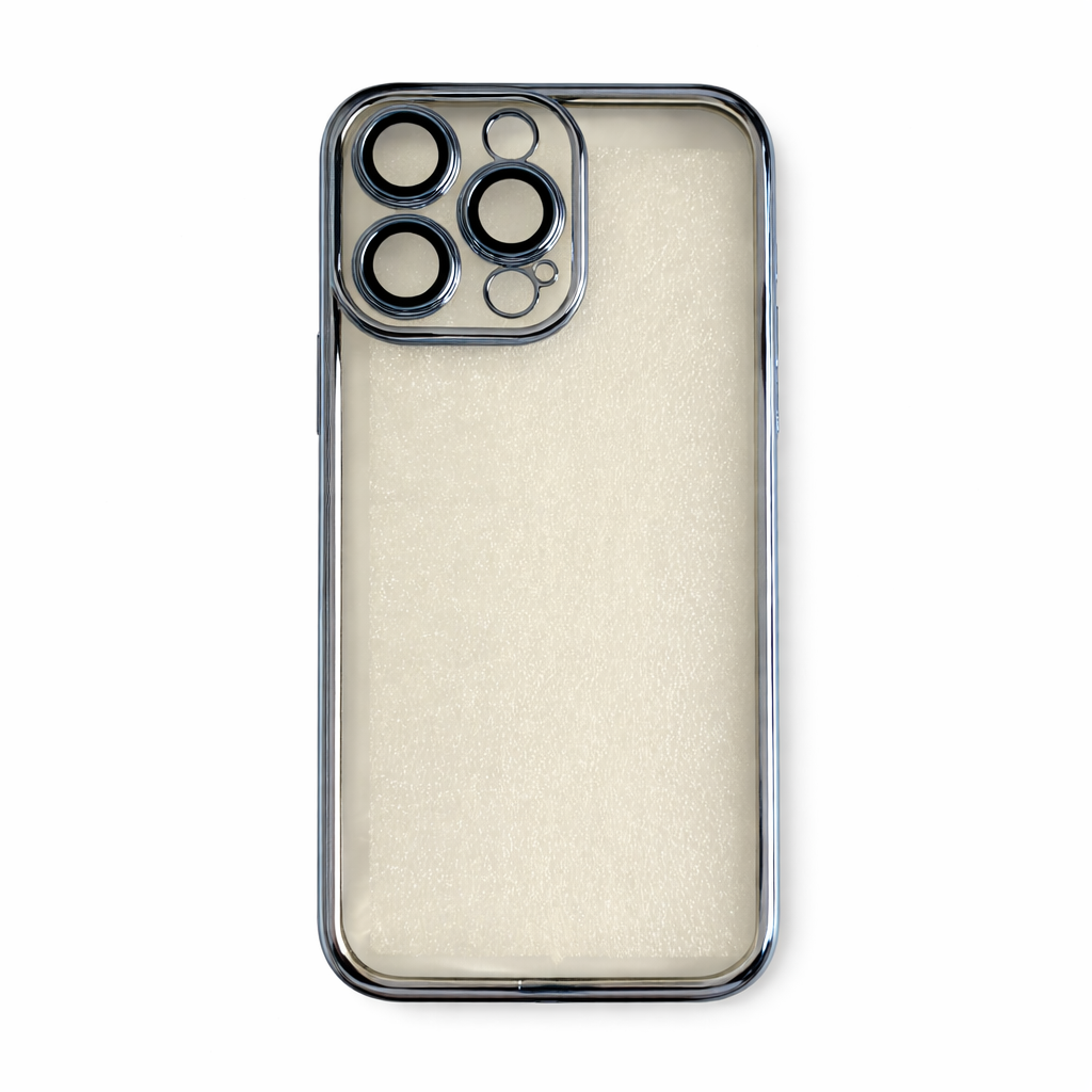 Coque de téléphone Bleu Clair avec protection caméra IPhone