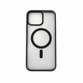 Coque magnétique transparente Noir avec MagSafe IPhone