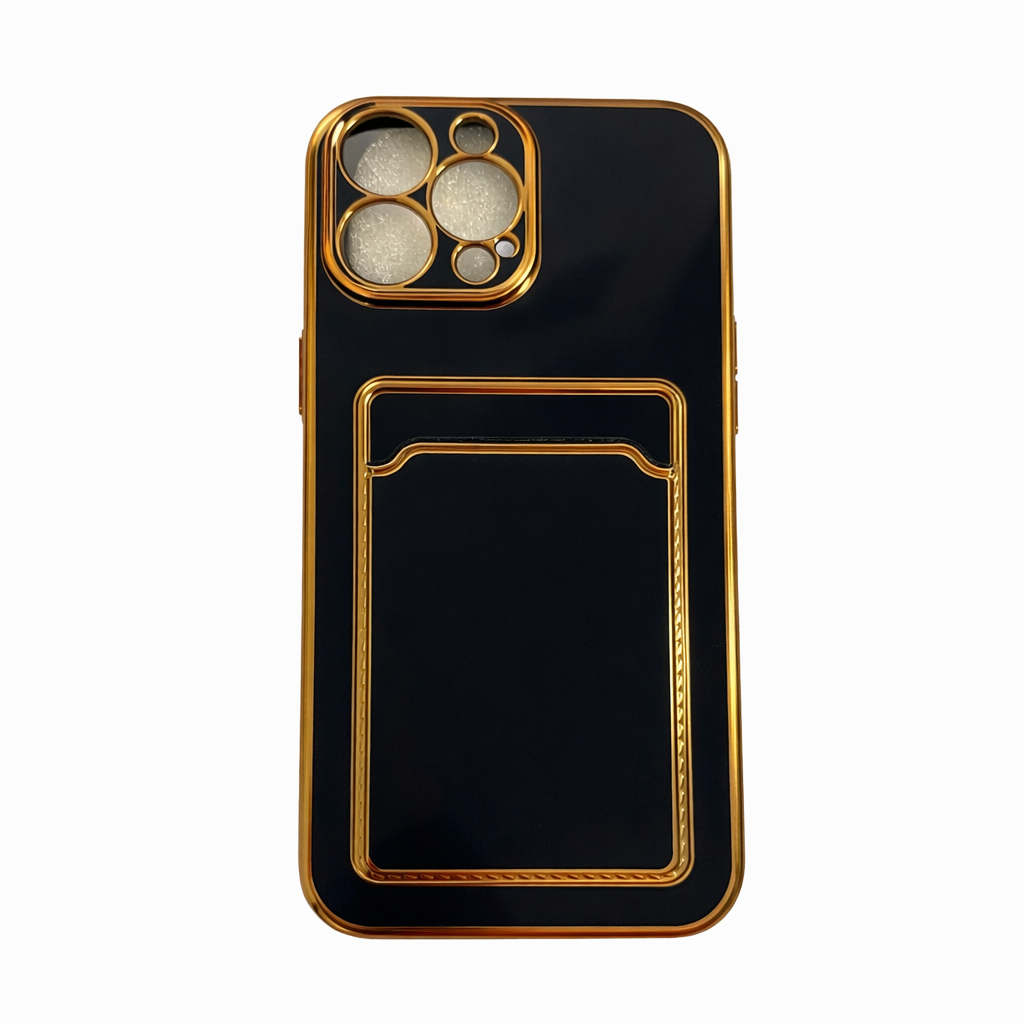 Coque de téléphone antichoc avec porte carte Bleu Nuit iPhone