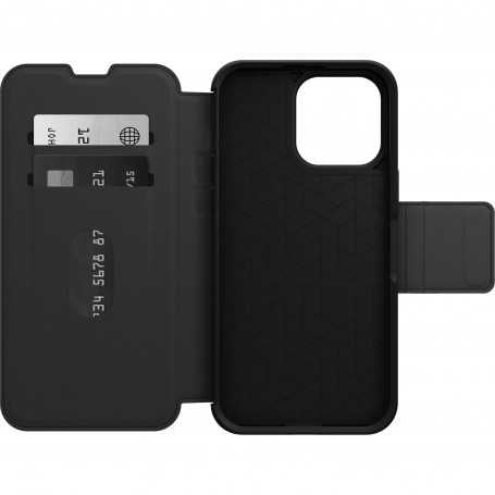 Étui Rabat Portefeuille Otterbox Strada Noir IPhone