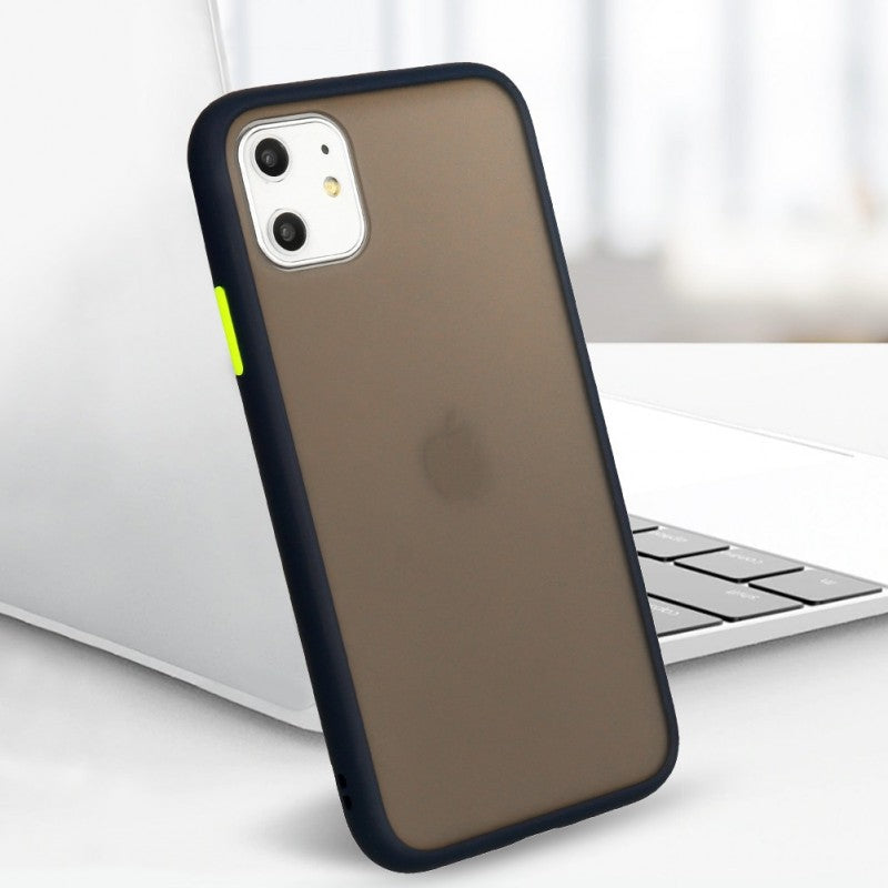 Coque Button Color Bleu IPhone