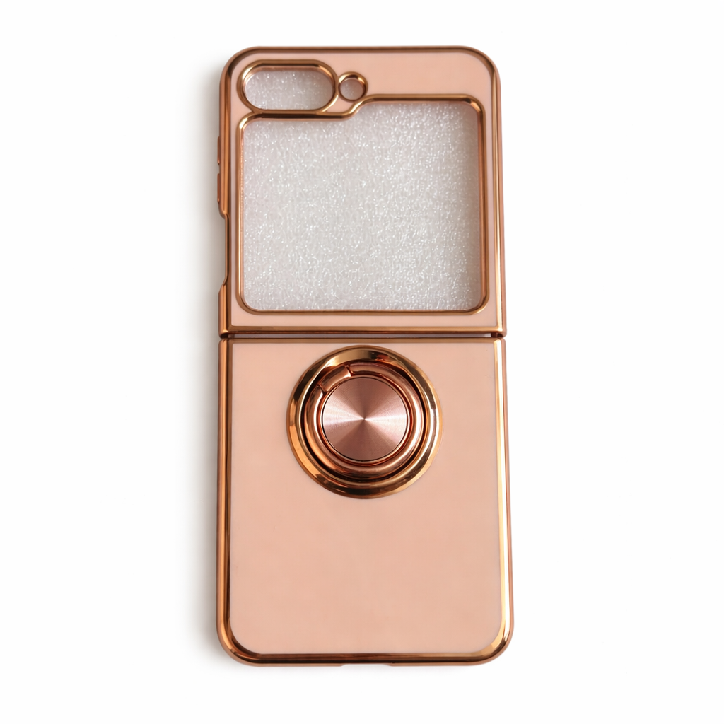 Coque de téléphone tendance avec support d’anneau Rose Samsung