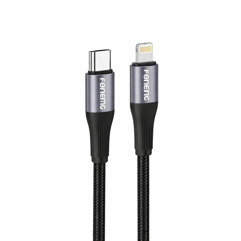 Câble USB-C vers Lightning - Renforcé Foneng X112 1M 27W Noir