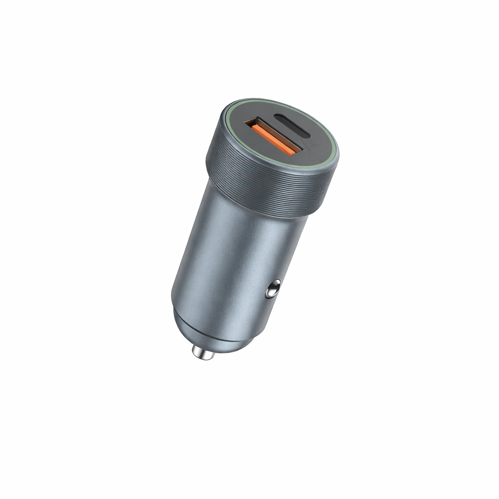 Chargeur voiture (USB-A + USB-C) 30W Foneng C16 Noir