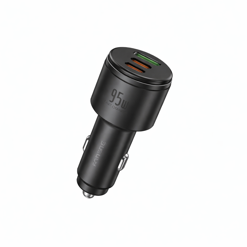 Chargeur voiture C25 (USB-A + 2x USB-C) 95W Foneng C25 Noir