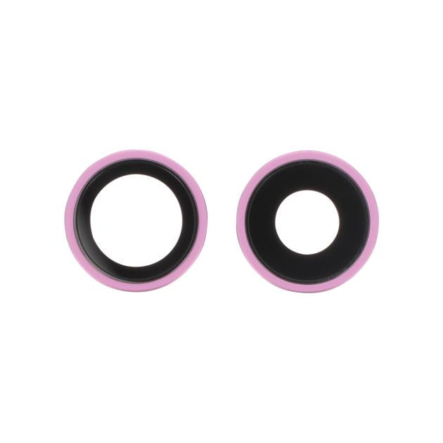 Lentille Caméra Arrière avec Contour iPhone (Rose) (Lot de 2) (ReLife)