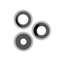 Lentille Caméra Complète Argent iPhone (lot de 3) (ReLife)