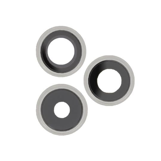 Lentille Caméra Complète Argent iPhone (lot de 3) (ReLife)