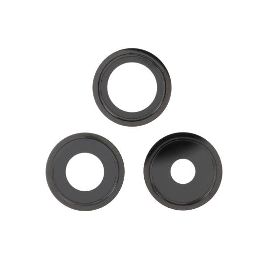 Lentille Caméra Complète Noire iPhone  (lot de 3) (ReLife)